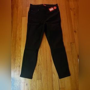SPANX ANKLE SKINNY JEANS, CLEAN BLACK PETITE MEDIUM